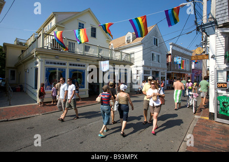 CAPE COD VS Photo de la rue principale de PROVINCETOWN GERRIT DE HEUS Banque D'Images