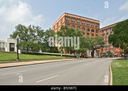 Texas Dallas Dealey Plaza X points de spot première gorge shot du président assassiné John F Kennedy Banque D'Images