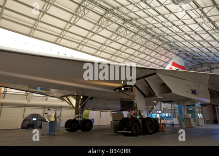 L'intérieur de la Barbade Expérience Concorde à l'aéroport international Grantley Adams Banque D'Images