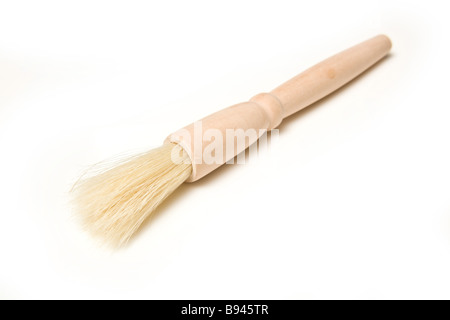 Pinceau à pâtisserie isolated on a white background studio Banque D'Images