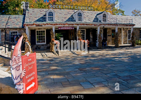 Centre de visiteurs au Rock City Gardens sur Lookout Mountain près de Chattanooga TN Banque D'Images