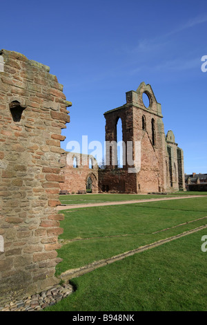 Les vestiges de pierre de la célèbre abbaye d'Arbroath et historiquement importants en Ecosse, Royaume-Uni Banque D'Images