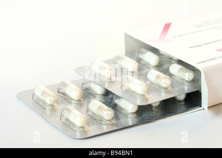 Blister de capsules Banque D'Images