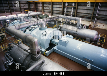 Prodution d'énergie nucléaire, éolienne et,prix Banque D'Images