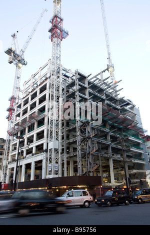 Heron Tower (110 Bishopsgate) en construction dans City of London Banque D'Images