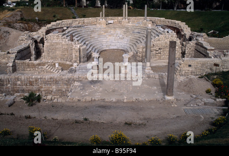 Delta du Nil Egypte Alexandrie Kom el Dikka. Amphithéâtre romain semi-circulaire datant du deuxième siècle de notre ère. Banque D'Images