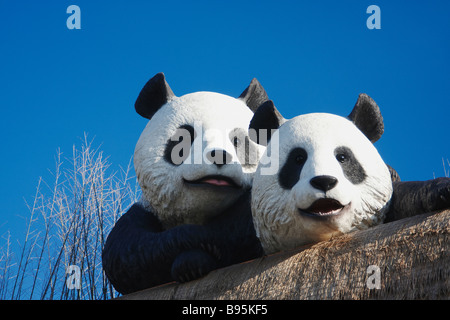 Boîtier Panda, Ocean Park, l'île de Hong Kong Banque D'Images