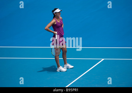 L'Adidas tennis player Ana Ivanovic de la Serbie au cours de l'Open d'Australie 2009 Grand Chelem à Melbourne Banque D'Images