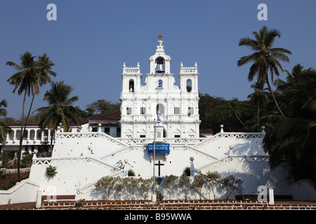 Inde Goa Panjim Panaji église Notre Dame de l'Immaculée Conception Banque D'Images