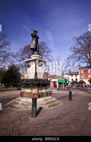 Statue de John Howard Square St Paul Bedford Banque D'Images