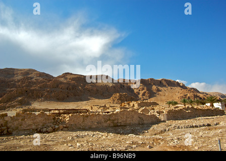 Site de fouilles archéologiques à Qumran National Park Banque D'Images