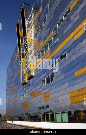 La nouvelle architecture moderne du Middlesbrough College, programme de régénération internationalement reconnu; locaux éducatifs à Middlehaven, Teesside, Banque D'Images