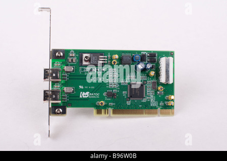 Ratoc deux ports Firewire carte PCI pour PC Ordinateur avec fort UK Banque D'Images