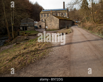 Gibson Mill à Hardcastle Crags, près de Calderdale, Hebden Bridge Banque D'Images