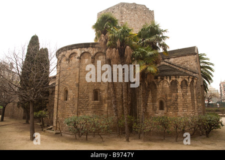 Esglesia de Sant Pau del Camp, Barcelone Banque D'Images