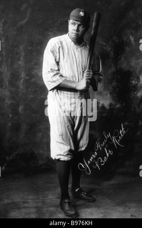 BABE RUTH joueur de baseball des États-Unis - de 1895 à 1948 Banque D'Images