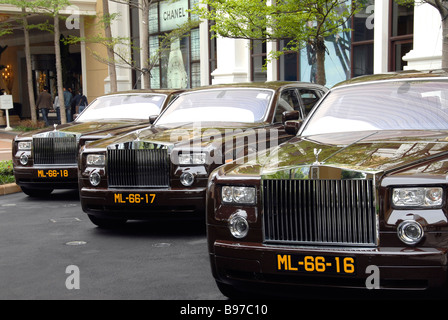 Voitures Rolls Royce Macau Banque D'Images