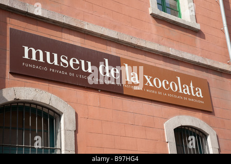 Museu de la xocolata, Barcelone Espagne Banque D'Images