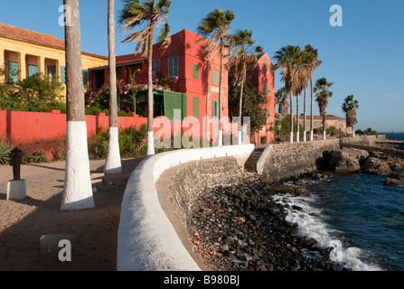 L'Afrique de l'Ouest Sénégal Dakar Ile de Gorée patrimoine mondial de l'UNESCO pour son histoire d'esclaves Banque D'Images