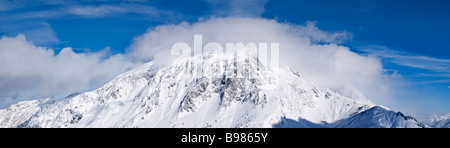 Hoher Goell massif en hiver, le parc national de Berchtesgaden, en Bavière, Allemagne Banque D'Images