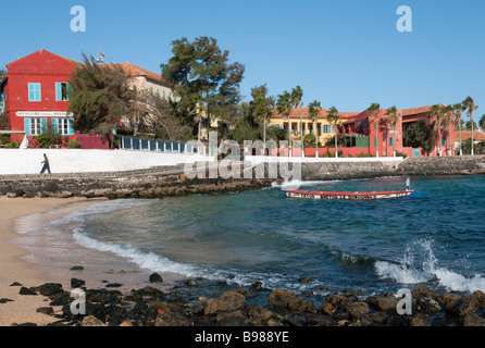 L'Afrique de l'Ouest Sénégal Dakar Ile de Gorée patrimoine mondial de l'UNESCO pour son histoire d'esclaves Banque D'Images