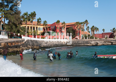 L'Afrique de l'Ouest Sénégal Dakar Ile de Gorée patrimoine mondial de l'UNESCO pour son histoire d'esclaves Banque D'Images