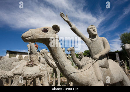 Owl house sculpture yard Nieu Bethesda Eastern Cape Afrique du Sud Banque D'Images