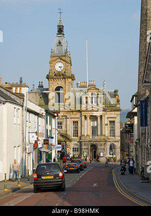 L'Hôtel de Ville, Highgate, Kendal, vu de Allhallows Lane, Cumbria, Angleterre, Royaume-Uni Banque D'Images