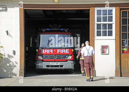 Incendie dans un garage de pompiers de Euston London England UK Camden Banque D'Images