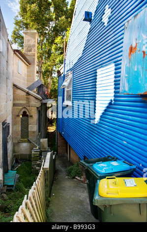 Sydney Balmain anciens et nouveaux voisins ondulée accueil maisons en pierre d'Édimbourg Banque D'Images