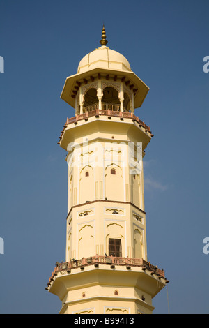 Iswari Minar Swarg Suli minaret, la ville rose, Jaipur, Rajasthan, Inde Banque D'Images