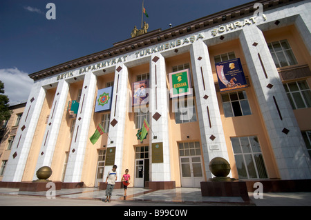 Statue de la personnalité culte Turkmenbashy Turkmenbashi Banque D'Images