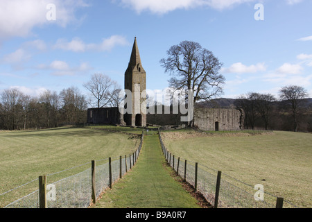 Abbaye de Restenneth près de Forfar Angus Scotland Mars 2009 Banque D'Images