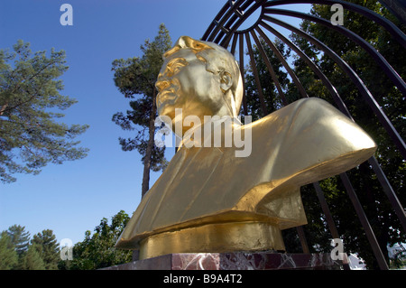 Statue de la personnalité culte Turkmenbashy Turkmenbashi Banque D'Images