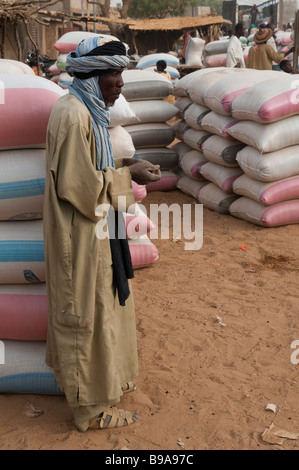 L'Afrique de l'Ouest Sahel Burkina Fasso Gorom Gorom l'un des plus grands marché hebdomadaire au Sahel Banque D'Images