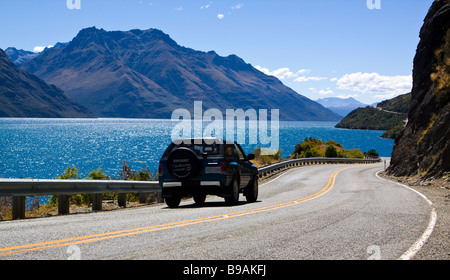 Le Lac Wakatipu près de Queenstown Nouvelle Zelande Banque D'Images