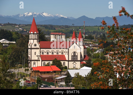 3443 Elk198 Chili Puerto Varas Iglesia Sagrado Corazon de Jesus 1910 Banque D'Images