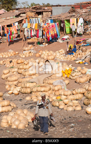 L'Afrique de l'ouest du fleuve Niger au Mali Mopti Banque D'Images