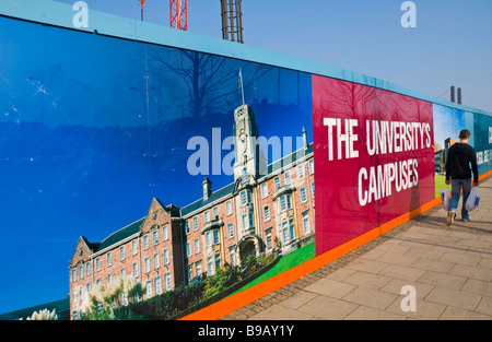 Site de nouveau campus universitaire à l'océan, au centre de Newport South Wales UK Banque D'Images