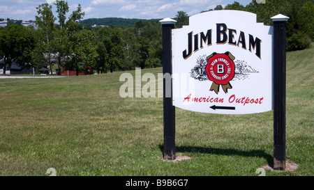 Jim Beam Distillery signer Clermont FRANCE Banque D'Images