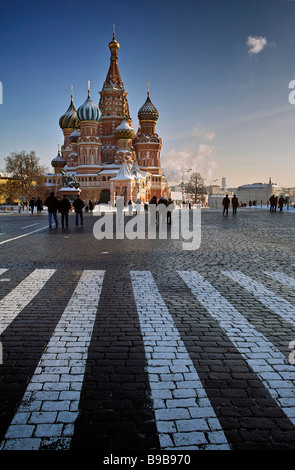 La Cathédrale St Basile Place Rouge Moscou Banque D'Images