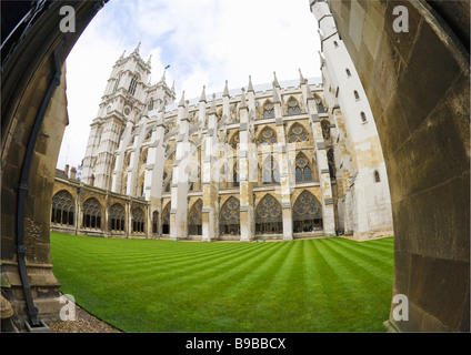 Cloître de l'abbaye de Westminster Londres Angleterre Grande-bretagne Royaume-Uni UK GB Îles britanniques Europe EU Banque D'Images
