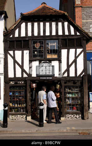 Tudor House boutique Antiquités Henley Oxfordshire Banque D'Images