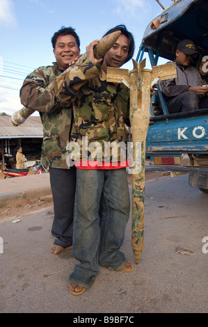 Capteurs acoustiques nous partie d'un programme top secret appelé Igloo White dans le cadre d'un programme plus vaste appelé le Sépon Ligne McNamara Banque D'Images