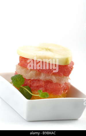 Pile de fruits en forme de coeur Banque D'Images