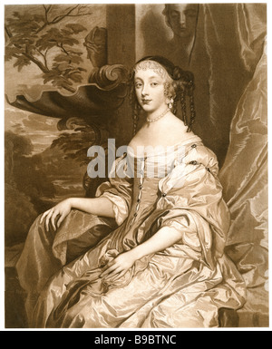 Henrietta Anne Angleterre Duchesse Orléans 1644 1670 Banque D'Images