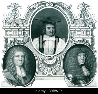 Gilbert Sheldon Samuel Pepys Robert Spencer 2e comte de Sunderland Banque D'Images