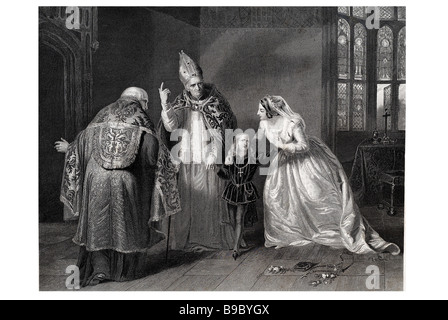 La reine Elizabeth et le duc d'york le roi Richard III Richard III est l'histoire d'une pièce de William Shakespeare, pour bee Banque D'Images