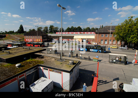 Le terminal de bus de Bergedorf, Hambourg avant la reconstruction en 2007. Banque D'Images