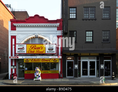 Ben's Chili Bowl, un monument de Washington DC depuis l1960's Banque D'Images